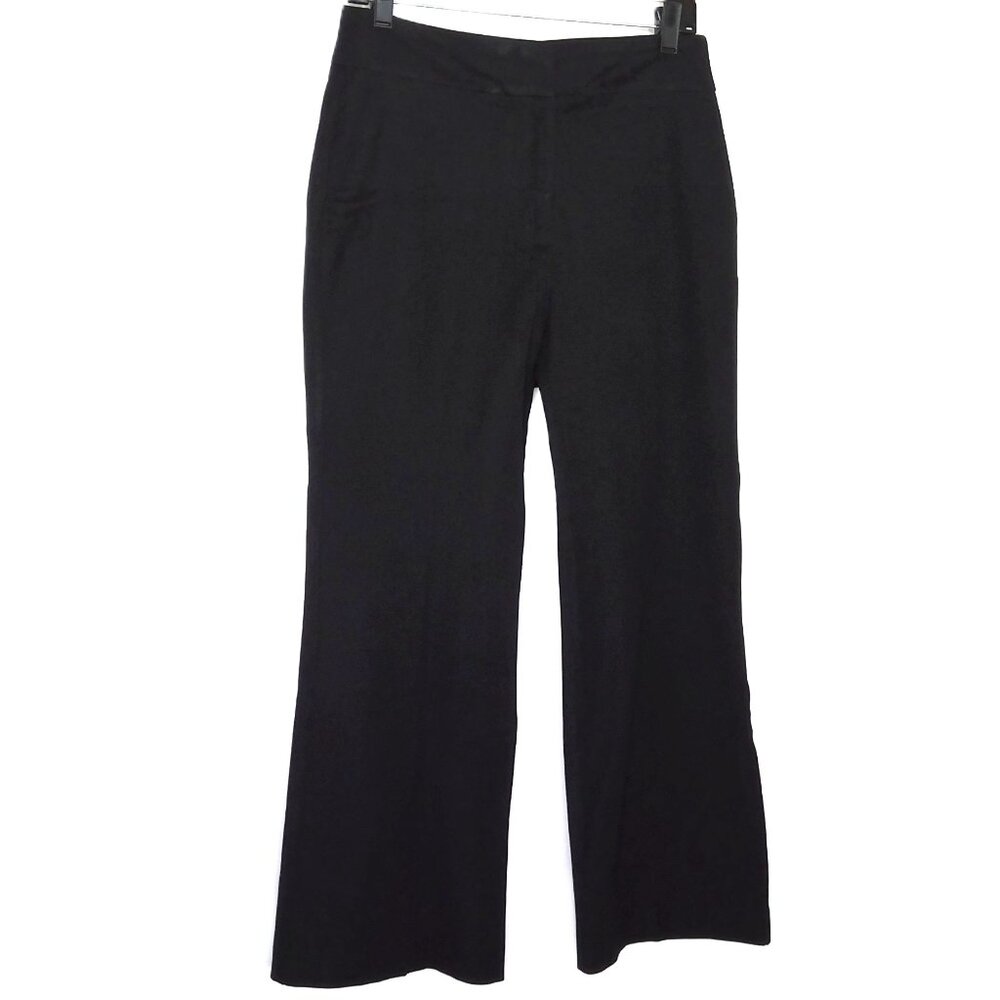 Boden Pants Dark Black Stretch Dressy Crop Bootcut Flair Hi-Rise Stretch US 8R